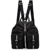 PRADA Black Studded Nylon Backpack