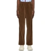 GUCCI GUCCI BROWN LOOSE CHENILLE LOUNGE PANTS