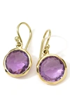 Ippolita Mini Lollipop Drop Earrings In Purple/gold