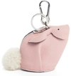 LOEWE BUNNY BAG CHARM WITH GENUINE SHEARLING,199.12.T40