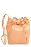 Mansur Gavriel Mini Mini Leather Bucket Bag - Green In Leaf