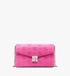 Mcm Millie Crossbody In Monogram Leather In Pink