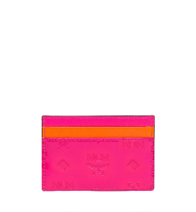Mcm Patricia Card Case In Monogram Patent Leather In Qp