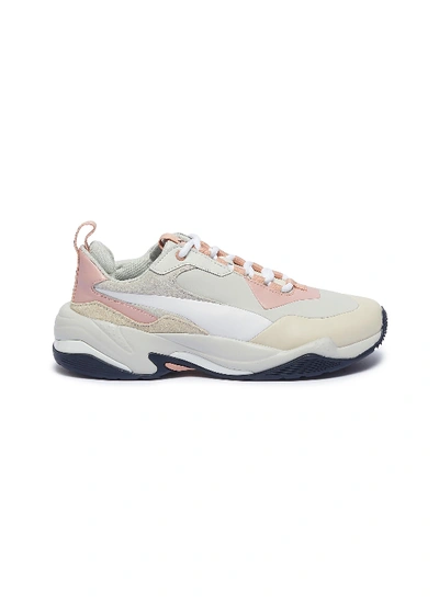 Puma X Lama Jouni 'thunder Rive Gauche' Patchwork Sneakers In Peach Beige /  Glacier Grey | ModeSens