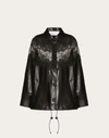 VALENTINO LEATHER AND LACE JACKET