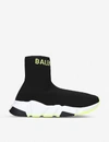 BALENCIAGA SPEED KNITTED HIGH-TOP TRAINERS,25673447