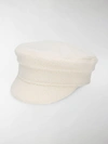 RUSLAN BAGINSKIY SHEARLING BAKER BOY HAT,14121227