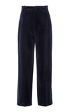 VINCE CROPPED VELVET WIDE-LEG PANTS,760618