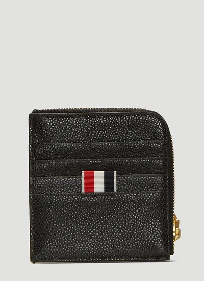 Thom Browne Address Label Card Holder Wallet In White