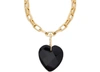 IMAI HEART PADLOCK NECKLACE,IMIX2359GOL