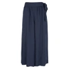 VINCE NAVY STRIPE-JACQUARD CULOTTES