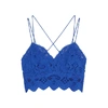 FREE PEOPLE ILEKTRA BLUE LACE BRA TOP