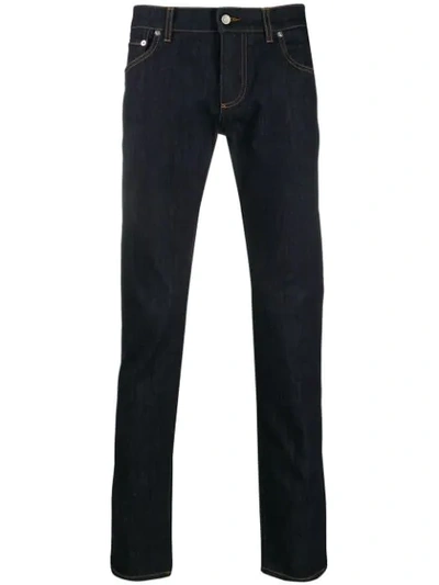 Dolce & Gabbana Ausgewaschene Skinny-jeans - Blau In Blue