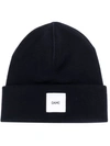 Oamc Logo Patch Beanie In Blue