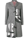THOM BROWNE DONEGAL TWEED CHESTERFIELD OVERCOAT