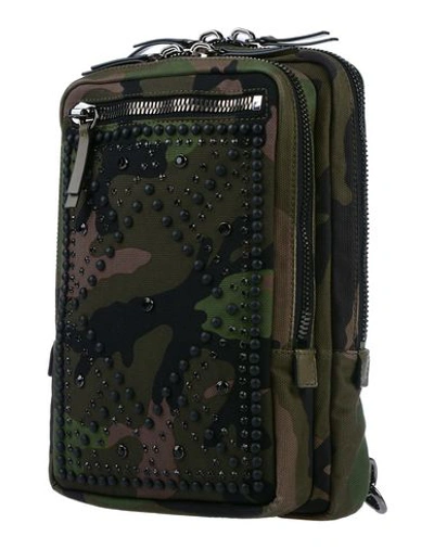 Valentino Garavani Backpack & Fanny Pack In Military Green