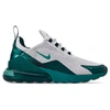 Nike Men's Air Max 270 Se Casual Shoes In White / Green Size 13.0