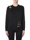 VERSACE SWEATSHIRT WITH SAFETY PIN,10978861