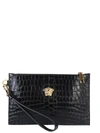 VERSACE LEATHER POUCH,10978875