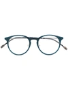Lacoste Round Frame Glasses In Blue