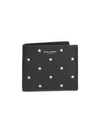 SAINT LAURENT Star Print Leather Bi-Fold Wallet