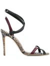 VICTORIA BECKHAM SNAKE SKIN SANDALS