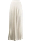 FILLES À PAPA FILLES A PAPA LONG PLEATED SKIRT - NEUTRALS