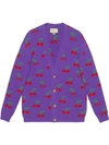 GUCCI GG JACQUARD CHERRIES CARDIGAN