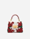 DOLCE & GABBANA MEDIUM CALFSKIN WELCOME BAG WITH PORTOFINO EMBROIDERY