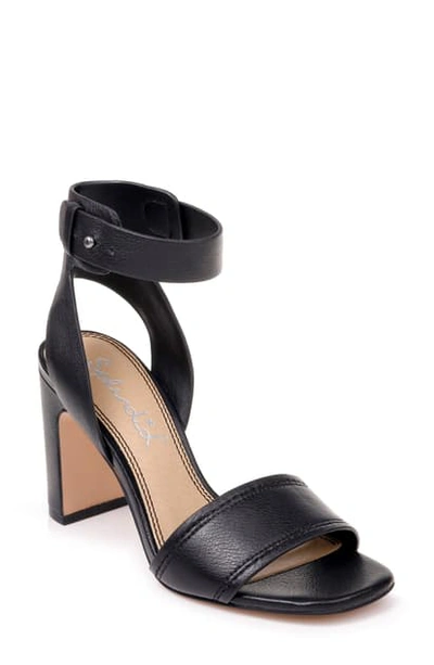 Splendid Harding Ankle Strap Sandal In Black Leather