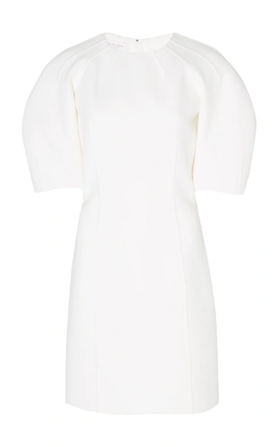 Michael Kors Wool-stretch Mini Dress In White