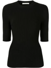 DION LEE RIBBED KNIT TOP