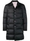 THOM BROWNE 4-BAR BAL COLLAR OVERCOAT