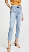 AGOLDE DOUBLE POCKET RILEY HIGH RISE CROPPED JEANS