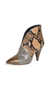Isabel Marant Archenn Embossed Leather Ankle Boots In Taupe/camel