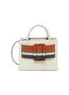 BOYY 'Bobby 23' stripe buckled leather satchel