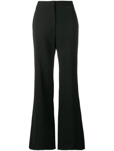 Stella Mccartney High-rise Flared Stretch-wool Pants In Nero