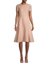 VALENTINO Wool & Silk Blend A-Line Dress