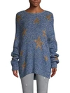 VALENTINO Star-Print Cotton & Wool Blend Sweater