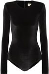 ALEXANDRE VAUTHIER STRETCH-VELVET BODYSUIT