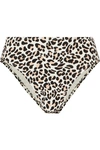 NORMA KAMALI LEOPARD-PRINT BIKINI BRIEFS