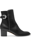 GIVENCHY ELEGANT STUDDED LEATHER ANKLE BOOTS