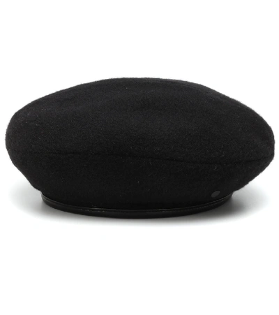 Maison Michel Reversible New Billy Cashmere Beret In Black