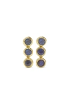 JENNIFER MEYER 18-karat gold sapphire earrings