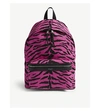 SAINT LAURENT City zebra striped nylon backpack