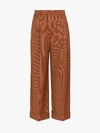 FENDI MICRO HOUNDSTOOTH CHECK CROPPED TROUSERS,FR6217A8E213984059