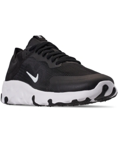 Nike Men's Renew Lucent Running Sneakers From Finish Line In Black/white