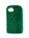 WILD AND WOOLLY DYED MINK FUR IPHONE 7 CASE,0400010911405
