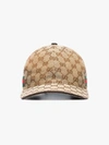 GUCCI GUCCI BROWN GG CANVAS BASEBALL CAP,200035KQWBG14037387