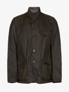 Barbour Beacon Sports Wax Jacket In Brown